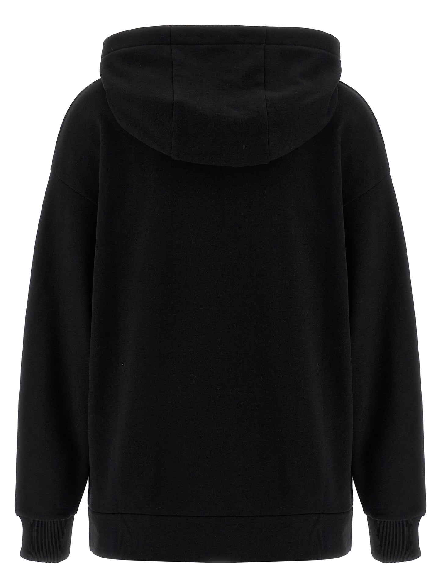 Sweatshirt Hoodie by Fendi for women in cotton black, patterned & print features a slouchy chic silhouette, detailed with a slouchy chic and a signature hooded neckline for an elevated aesthetic.