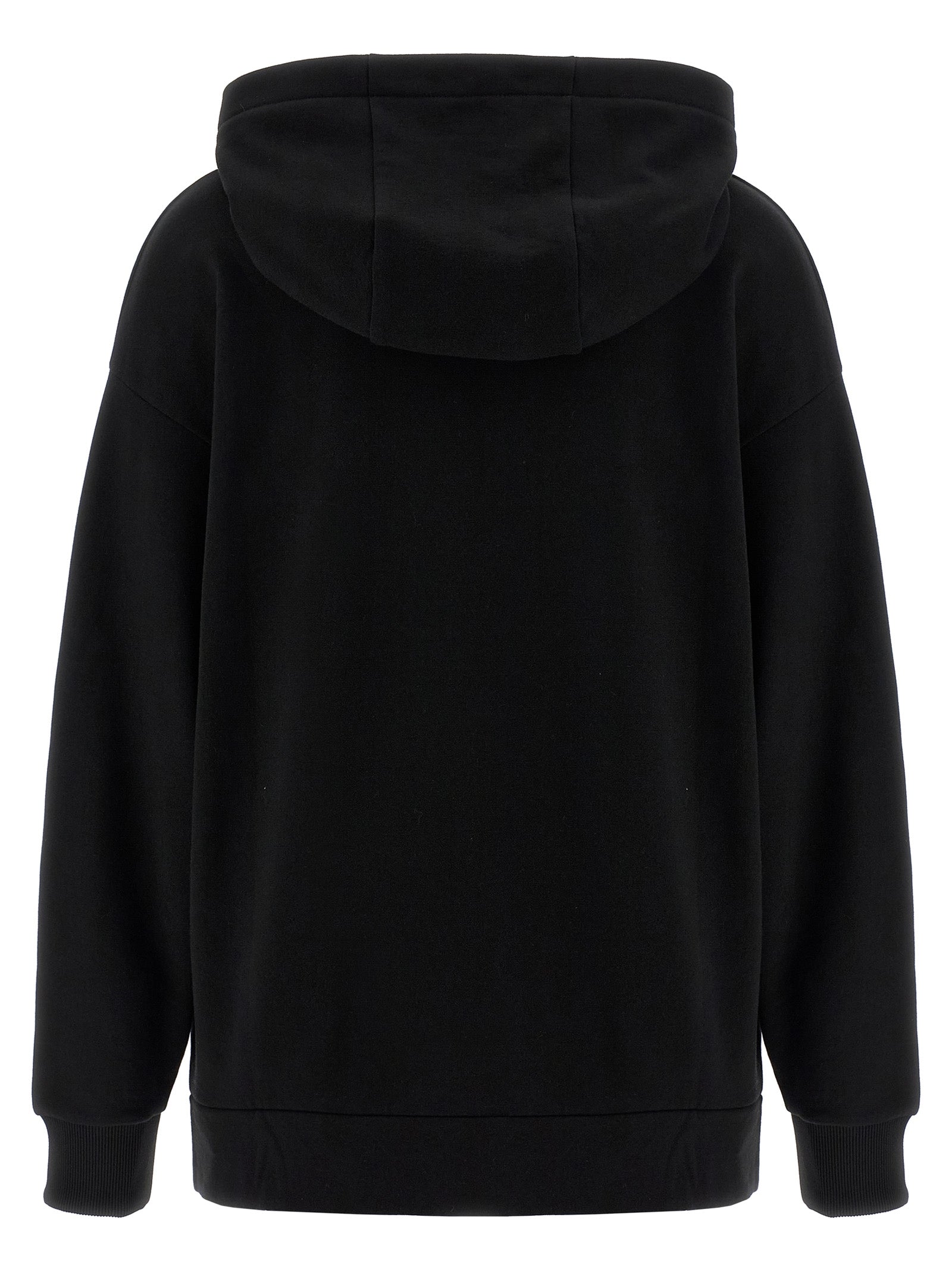Sweatshirt Hoodie by Fendi for women in cotton black, patterned & print features a slouchy chic silhouette, detailed with a slouchy chic and a signature hooded neckline for an elevated aesthetic.