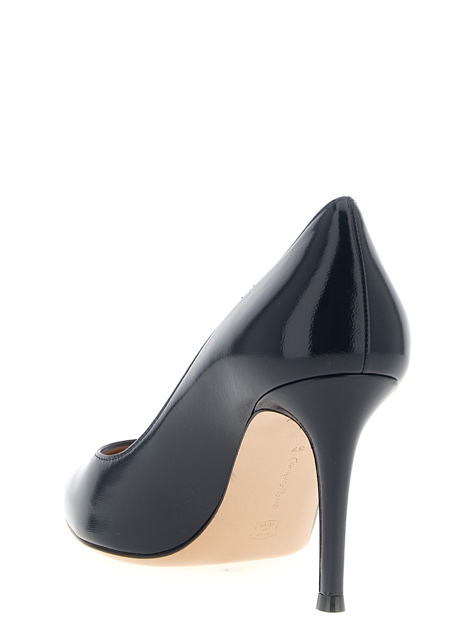 High-Heel Stiletto Pumps Heels by Gianvito Rossi for women in lamb leather blue features an effortlessly chic silhouette from the Women's Lamb Leather High-Heel Stiletto Pumps Heels collection, showcasing a stiletto high-heel and effortlessly chic pointed toe style for a effortlessly chic look.