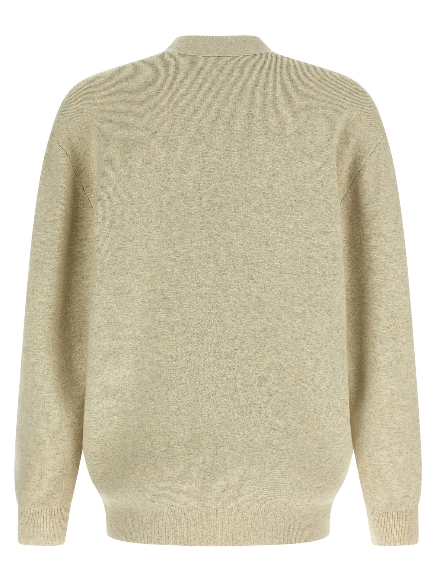 Cardigan by Isabel Marant for men in polyamide polyester viscose & cotton gray features an impeccable silhouette, showcasing a sophisticated v-neck neckline and detail for a truly impeccable finish.