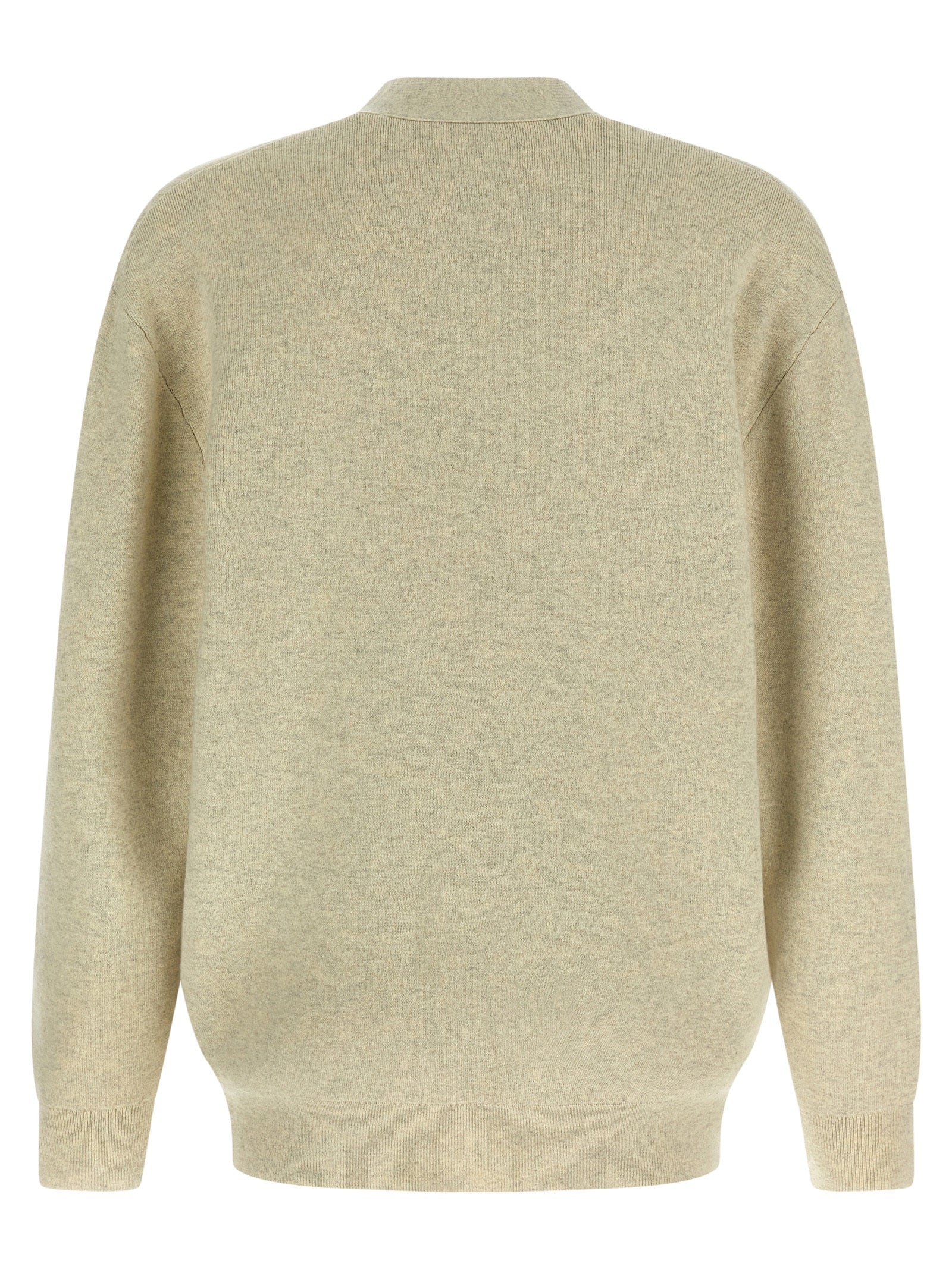 Cardigan by Isabel Marant for men in polyamide polyester viscose & cotton gray features an impeccable silhouette, showcasing a sophisticated v-neck neckline and detail for a truly impeccable finish.