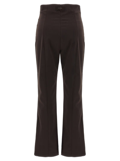 Fendi Brown Polyamide Athletic Pants