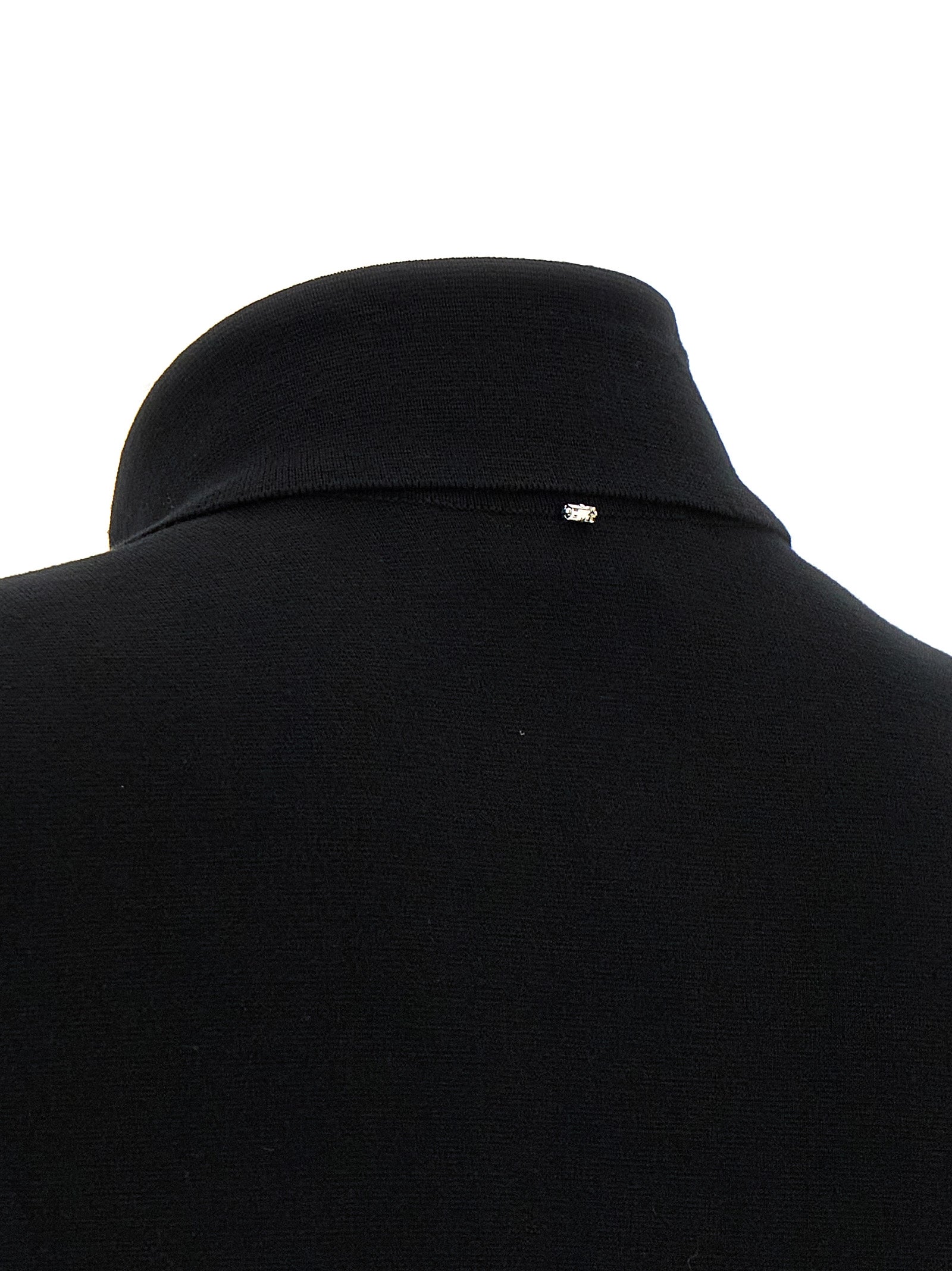 Blouse by Sportmax for women in polyester & viscose black showcases a sleek silhouette, elegantly detailed with a sleek and for a sleek finish.