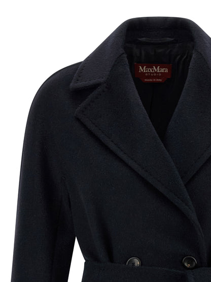Max Mara Blue Cashmere Coat