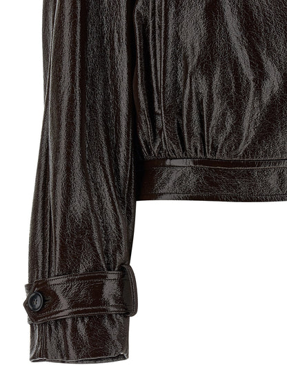 Trench Coat by Sportmax for women in cotton and brown presents a exquisite silhouette, showcasing a exquisite and functional pockets for an elevated aesthetic.