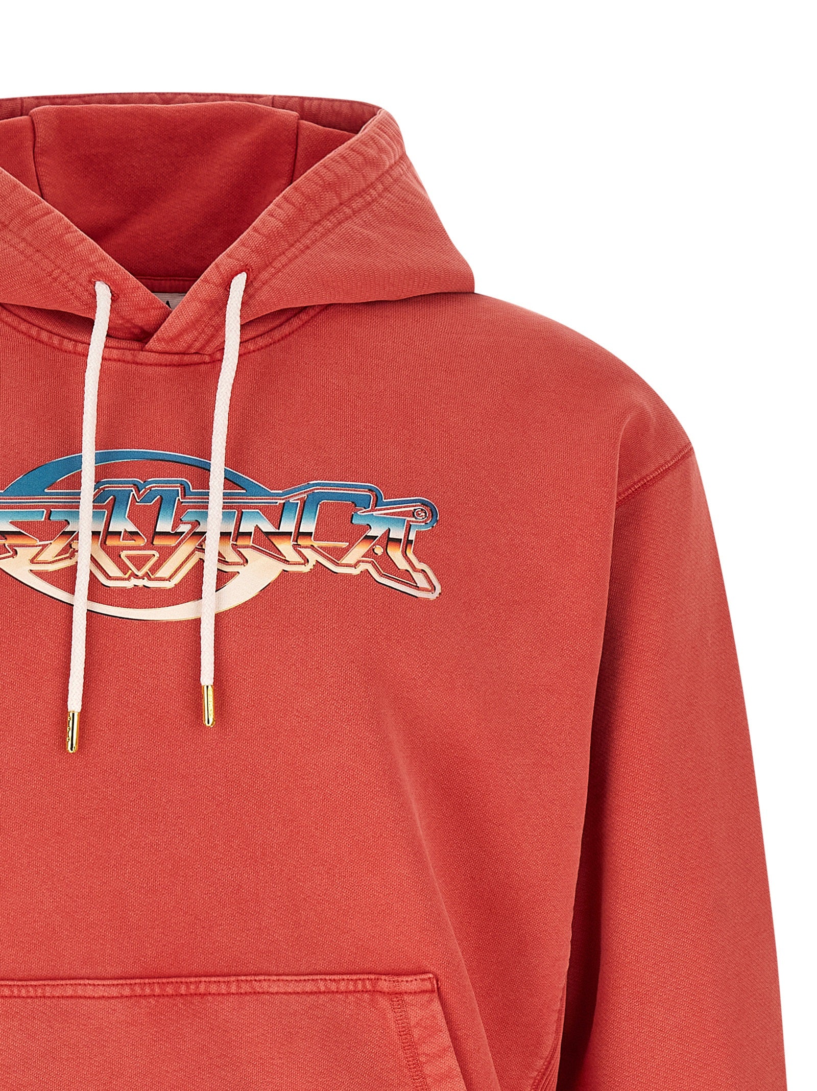 Sweatshirt Hoodie by Casablanca for men in cotton multicolor, red & print features an dramatic silhouette, showcasing a sophisticated hooded neckline and dramatic for a refined, modern aesthetic.
