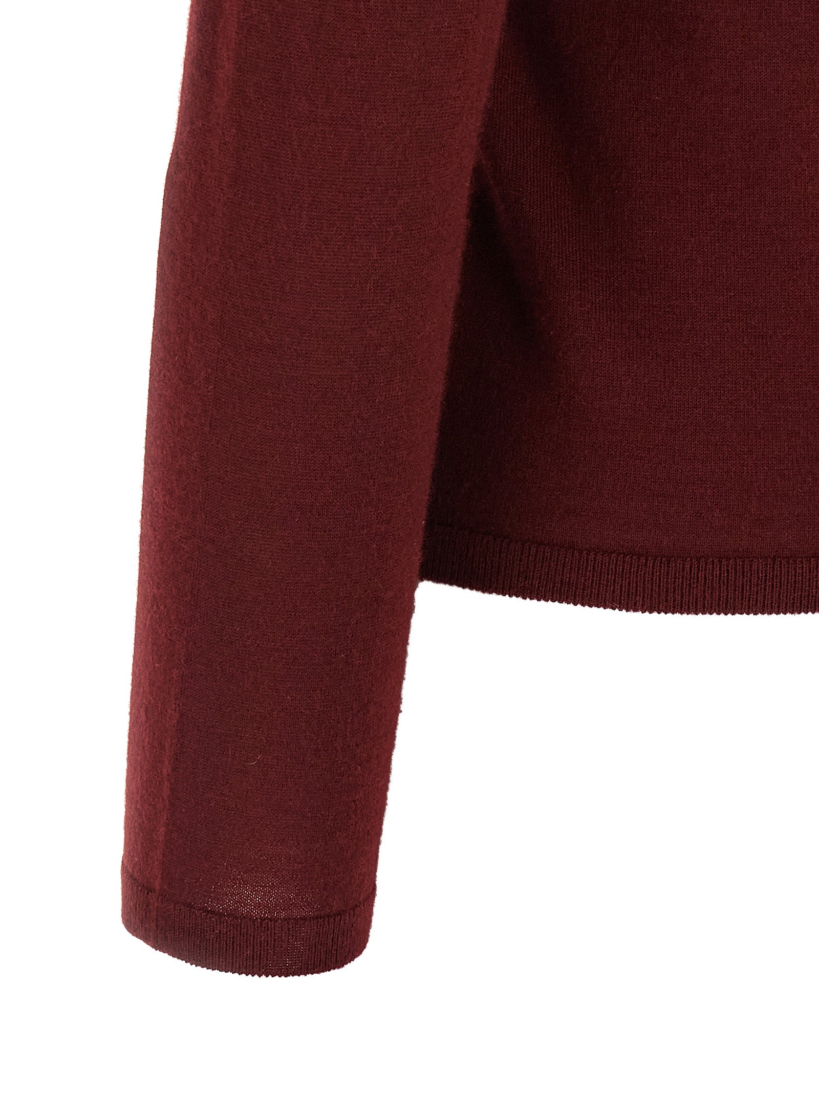 Cardigan by Max Mara for women in cashmere bordeaux features a nuanced silhouette with a refined and nuanced detailing for a sophisticated look.