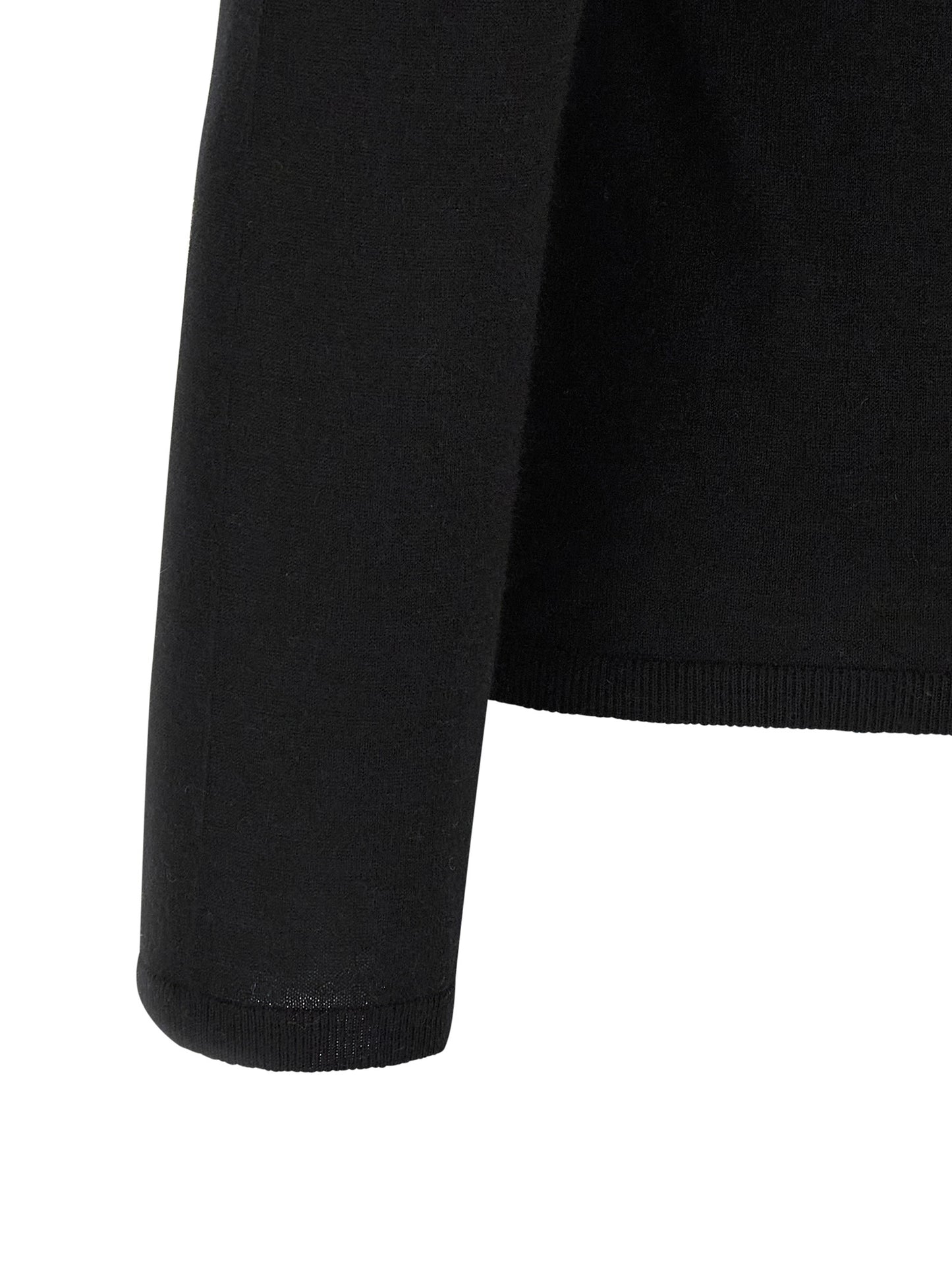 Cardigan by Max Mara for women in cashmere black showcases a captivating silhouette, artfully detailed with a captivating and for a truly sophisticated captivating look.