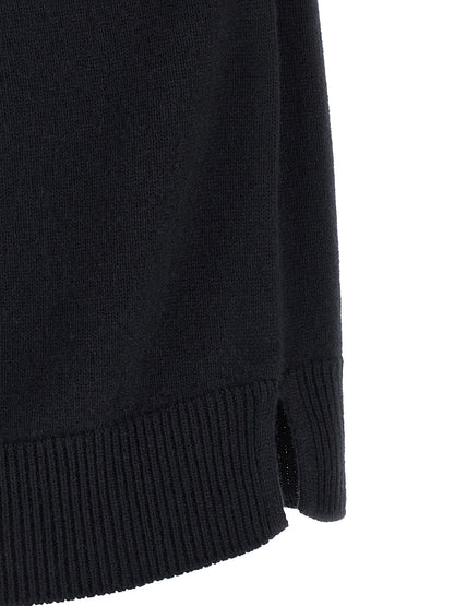 Cardigan by S Max Mara for women in cashmere blue presents a textural silhouette, artfully finished with a textural and for a sophisticated, textural look.