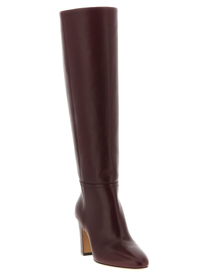 Over-The-Knee Boots by Paris Texas for women in leather bordeaux features an effortless chic silhouette from the Women's Leather Over-The-Knee Boots collection, showcasing a effortless chic and refined for an effortless chic look.