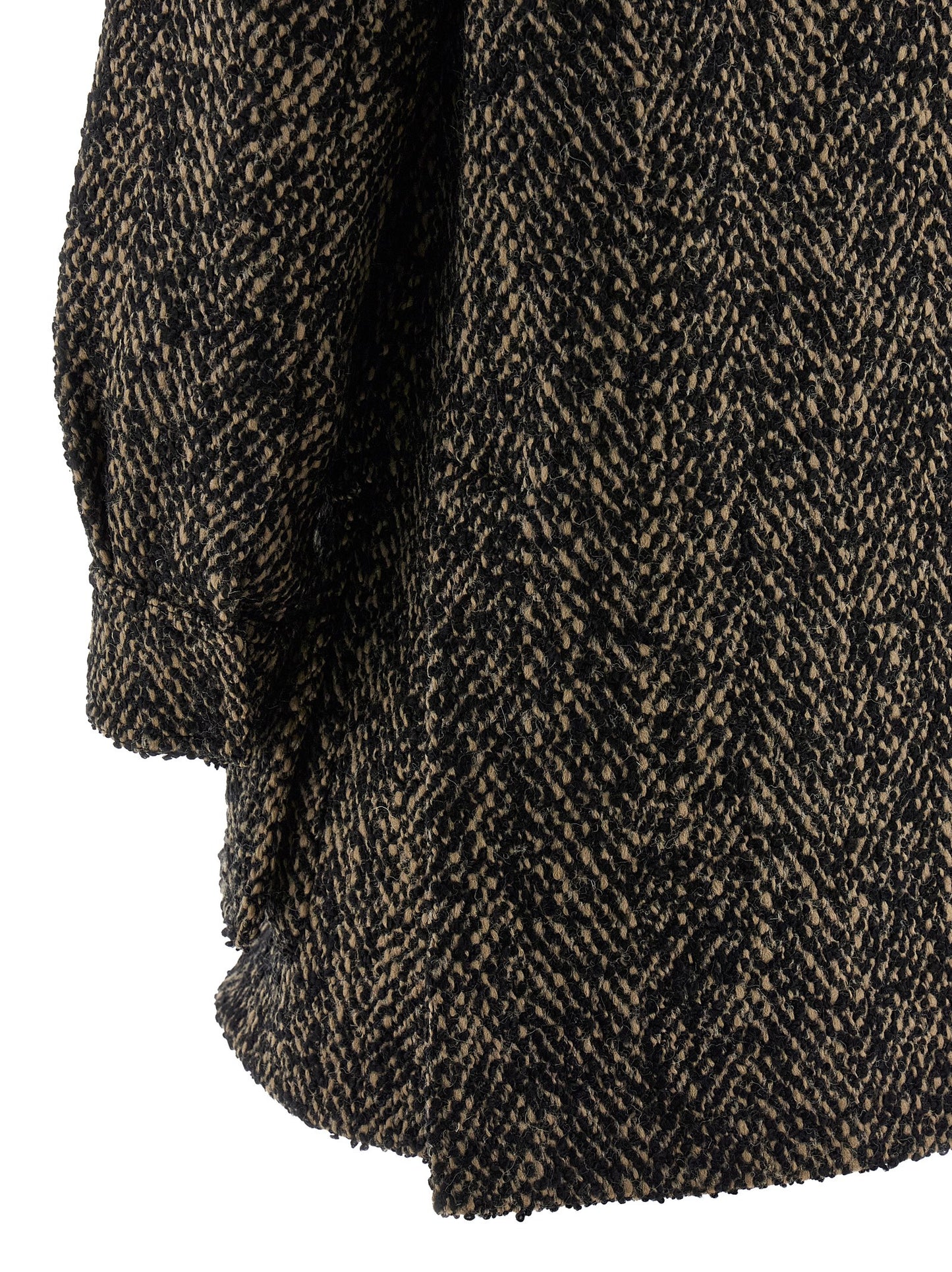 Windbreaker Jacket by Max Mara for women in virgin wool tweed & polyamide multicolor features an perennial silhouette with a refined and perennial windproof for a sophisticated weather-resistant look.