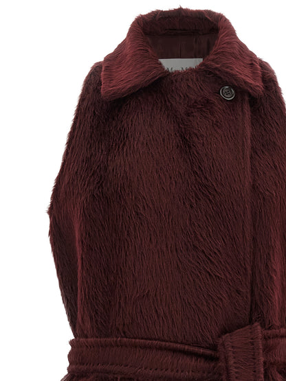 Max Mara Bordeaux Wool Coat