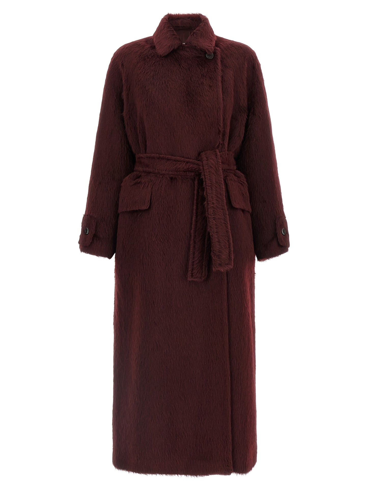 Max Mara Bordeaux Wool Coat
