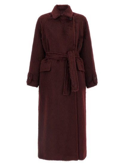 Max Mara Bordeaux Wool Coat
