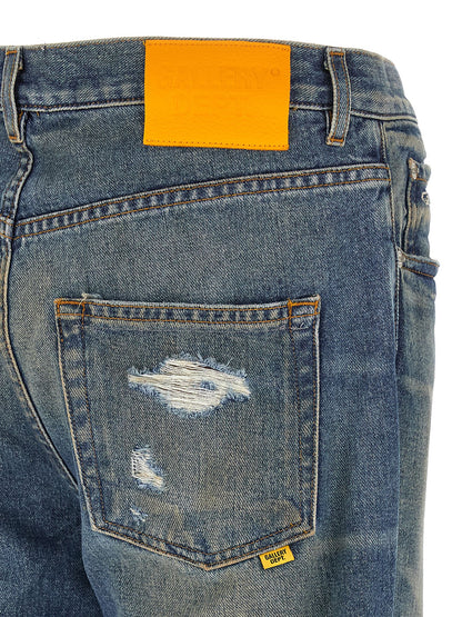 Jeans by GALLERY DEPT. for men in denim cotton blue & signature features a refined silhouette with a refined flared & bootcut, defined by a and a refined long for a refined finish.