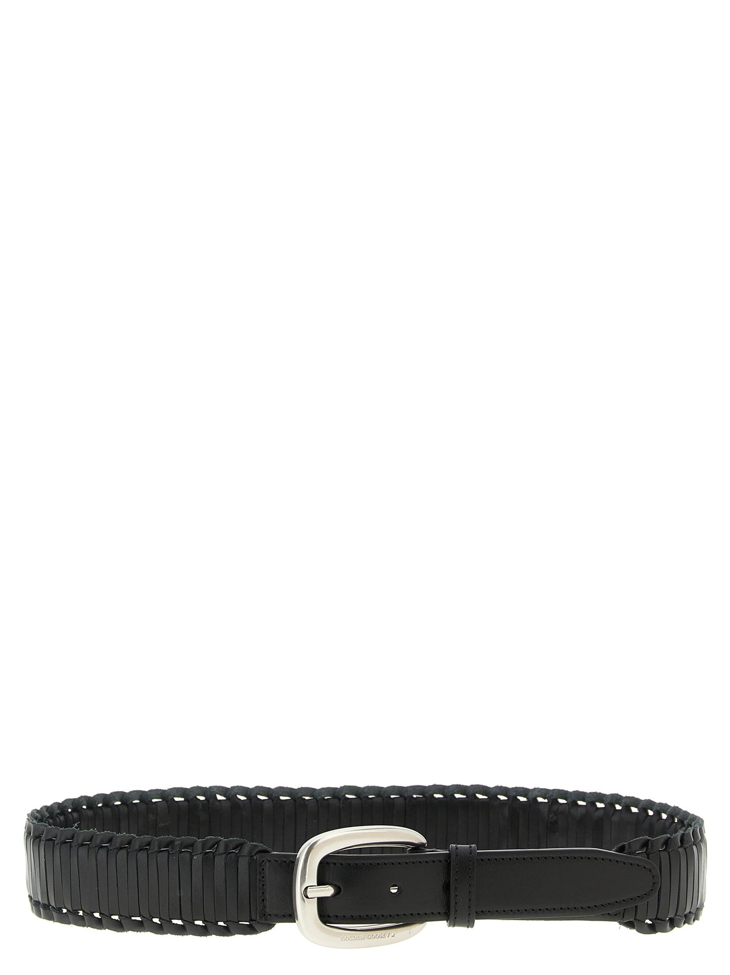Golden Goose Cowhide Leather Belt - Black