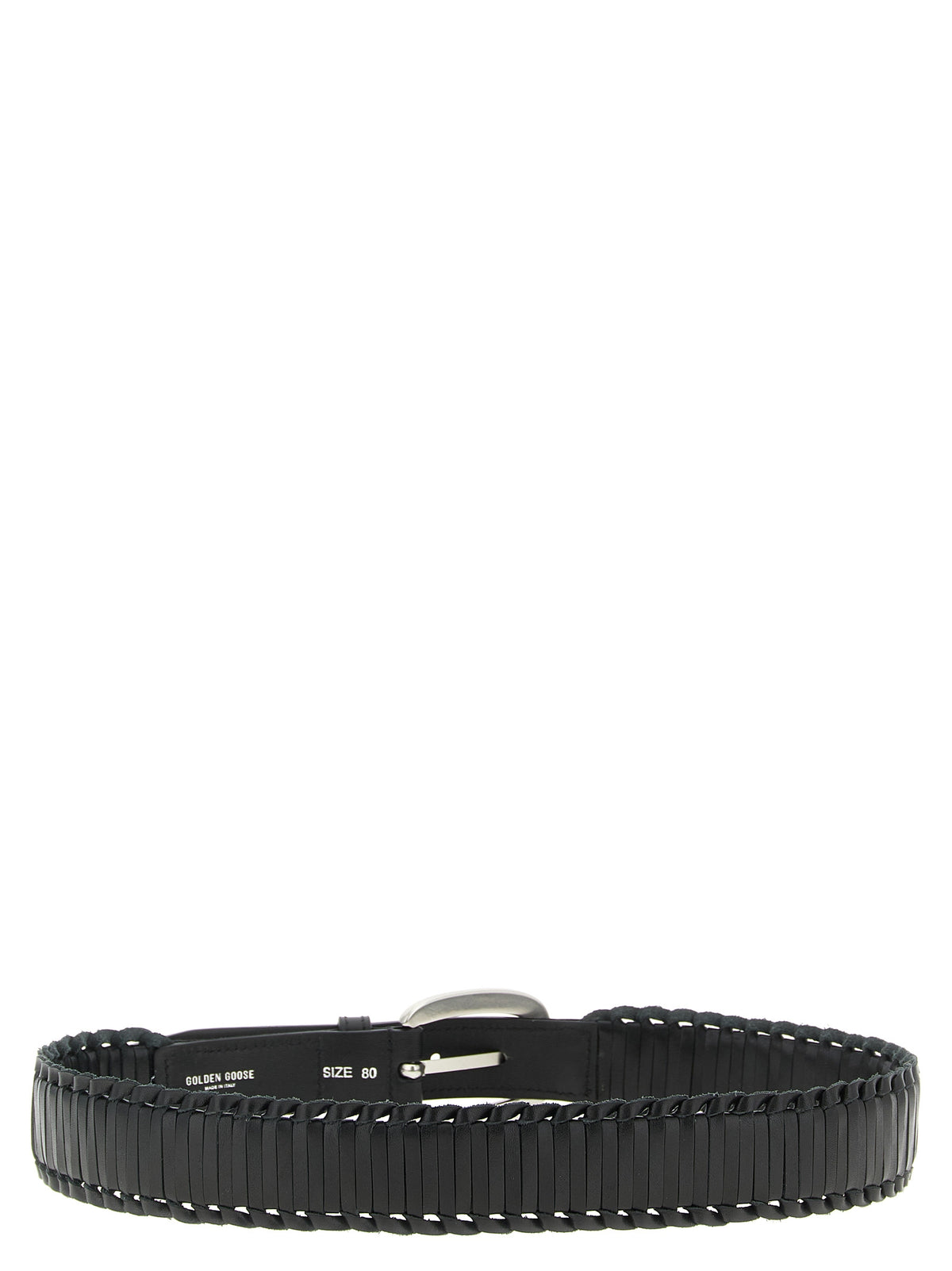 Golden Goose Cowhide Leather Belt - Black
