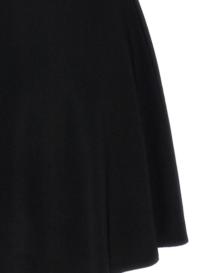 Dress by Valentino Garavani for women in polyester & viscose black features an magnificent silhouette, artfully detailed with a magnificent and that flows into an magnificent short mini.