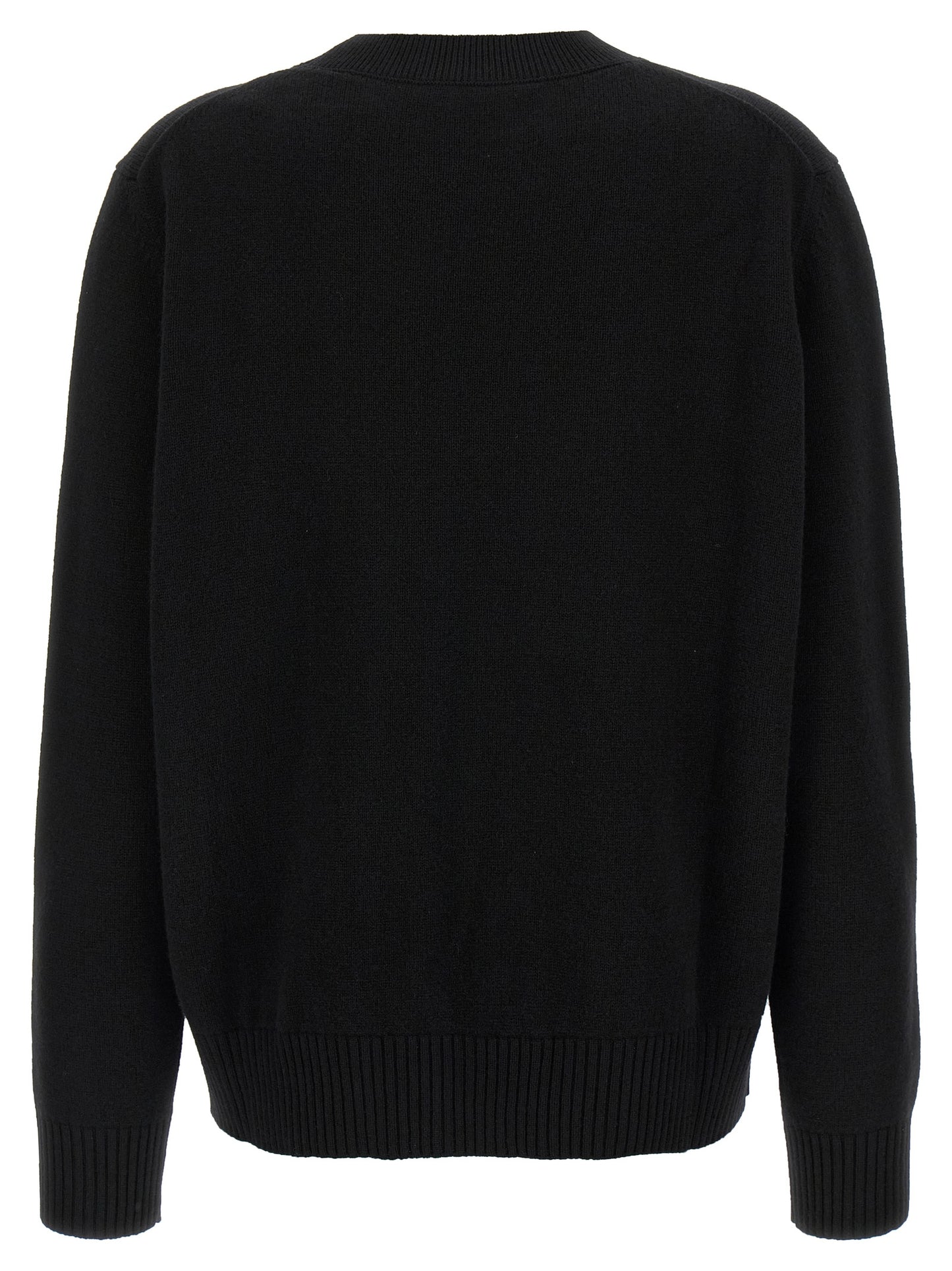 Givenchy Women's Crew Neck Cashmere Cardigan - Black Jacquard