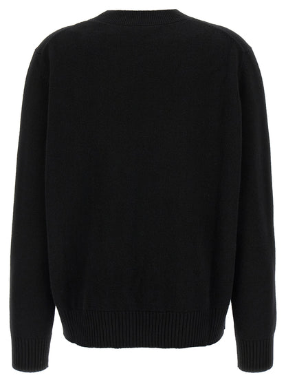Givenchy Women's Crew Neck Cashmere Cardigan - Black Jacquard