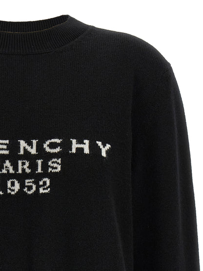 Givenchy Women's Crew Neck Cashmere Cardigan - Black Jacquard