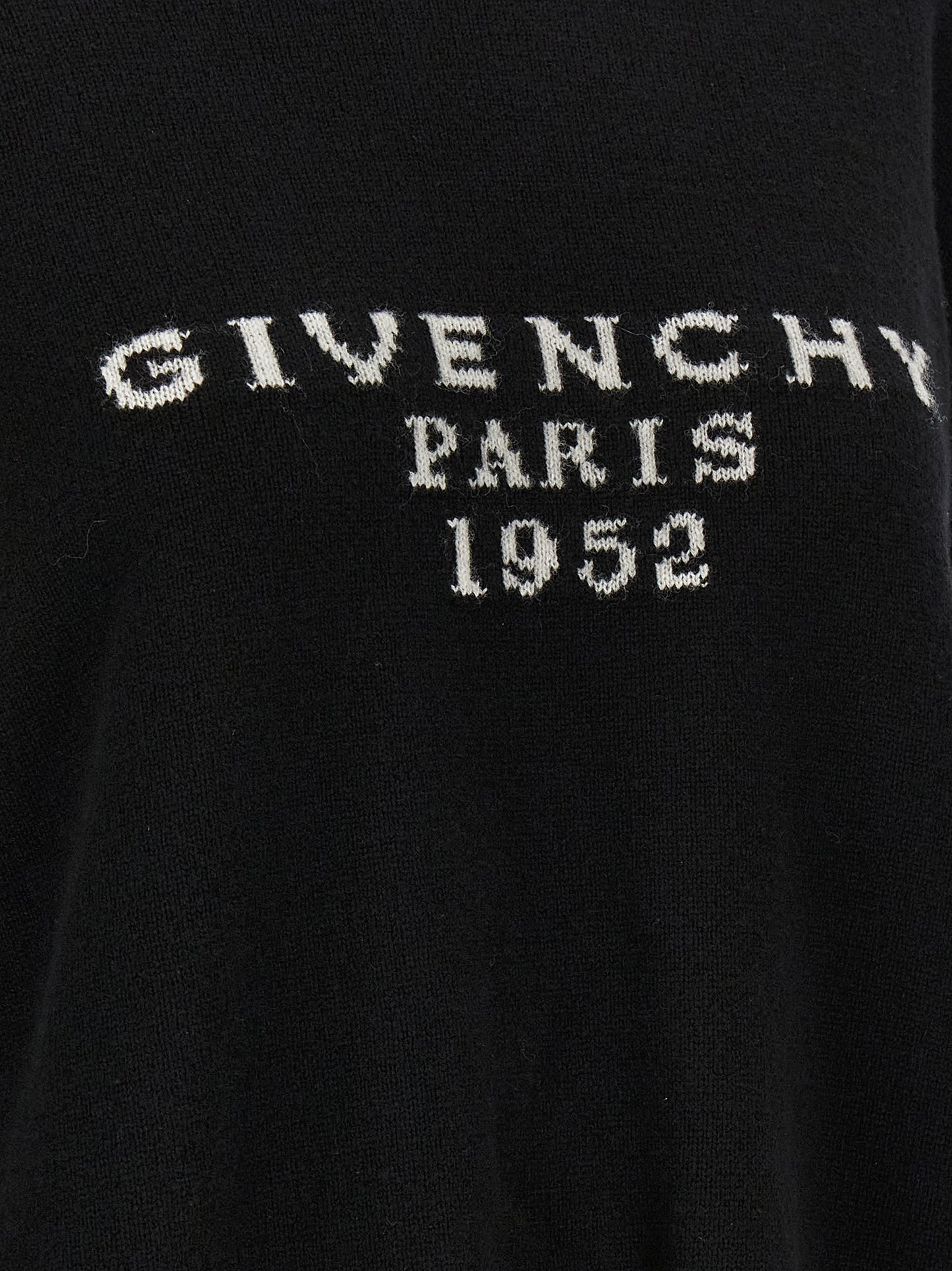 Givenchy Women's Crew Neck Cashmere Cardigan - Black Jacquard