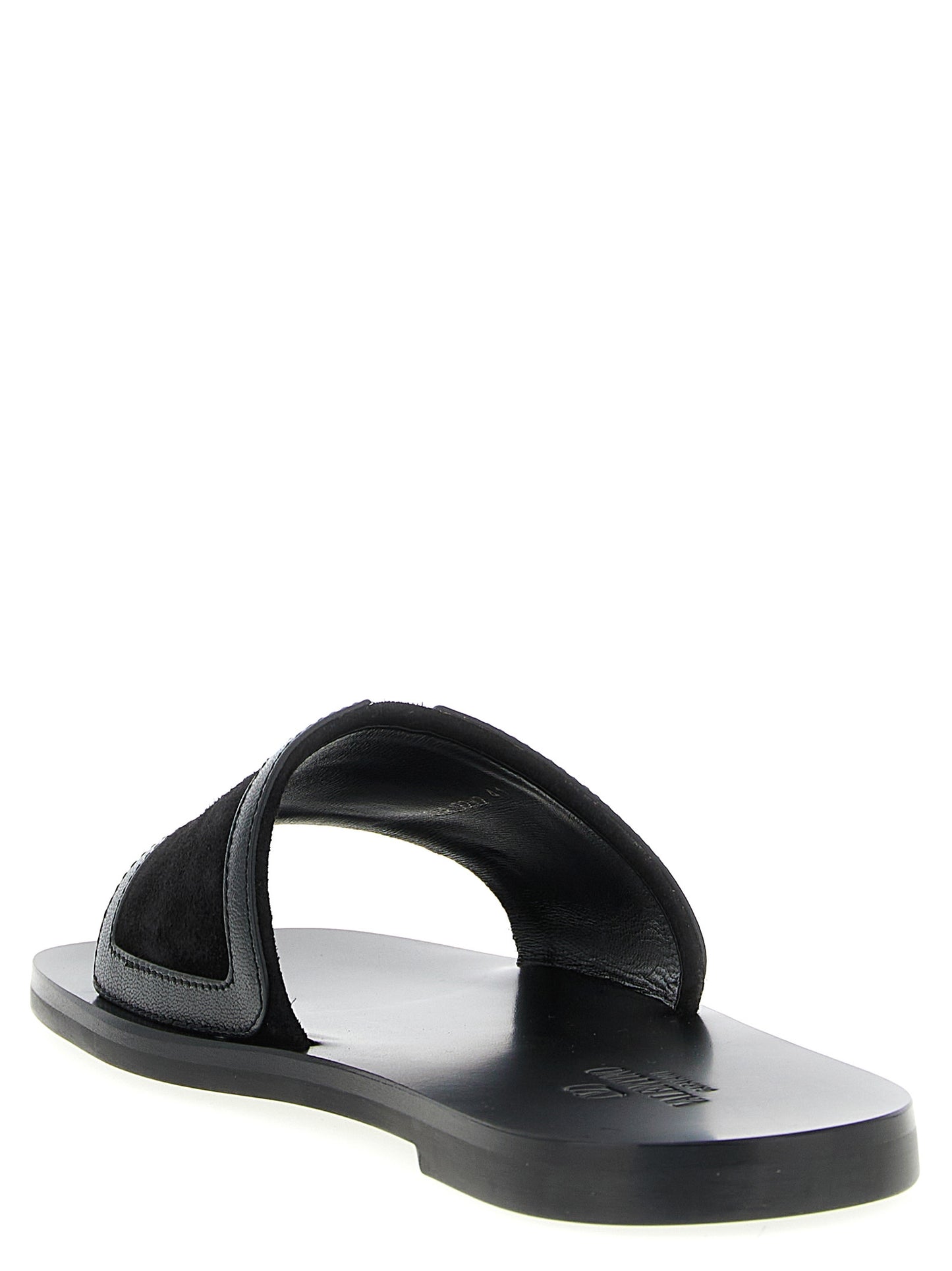 Flat Shoes by Valentino Garavani for men in suede calfskin leather black & signature features an dynamic silhouette from the Viva Superstar V Logo Men's Suede Calfskin Leather Flat Shoes collection, defined by a dynamic and flat for a dynamic look.