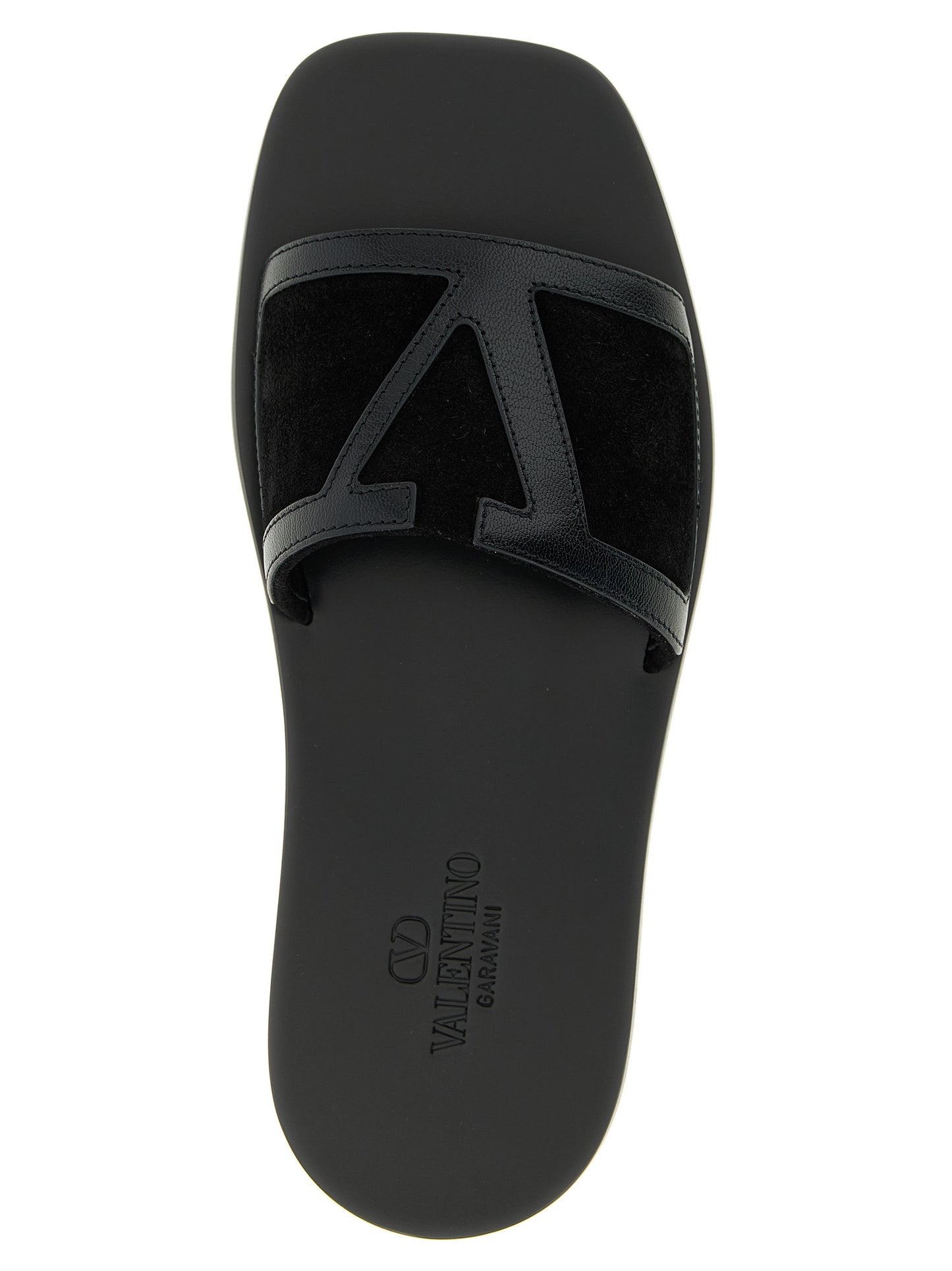Flat Shoes by Valentino Garavani for men in suede calfskin leather black & signature showcases a resplendent Viva Superstar V Logo Men's Suede Calfskin Leather Flat Shoes aesthetic, defined by its resplendent and elegant flat.