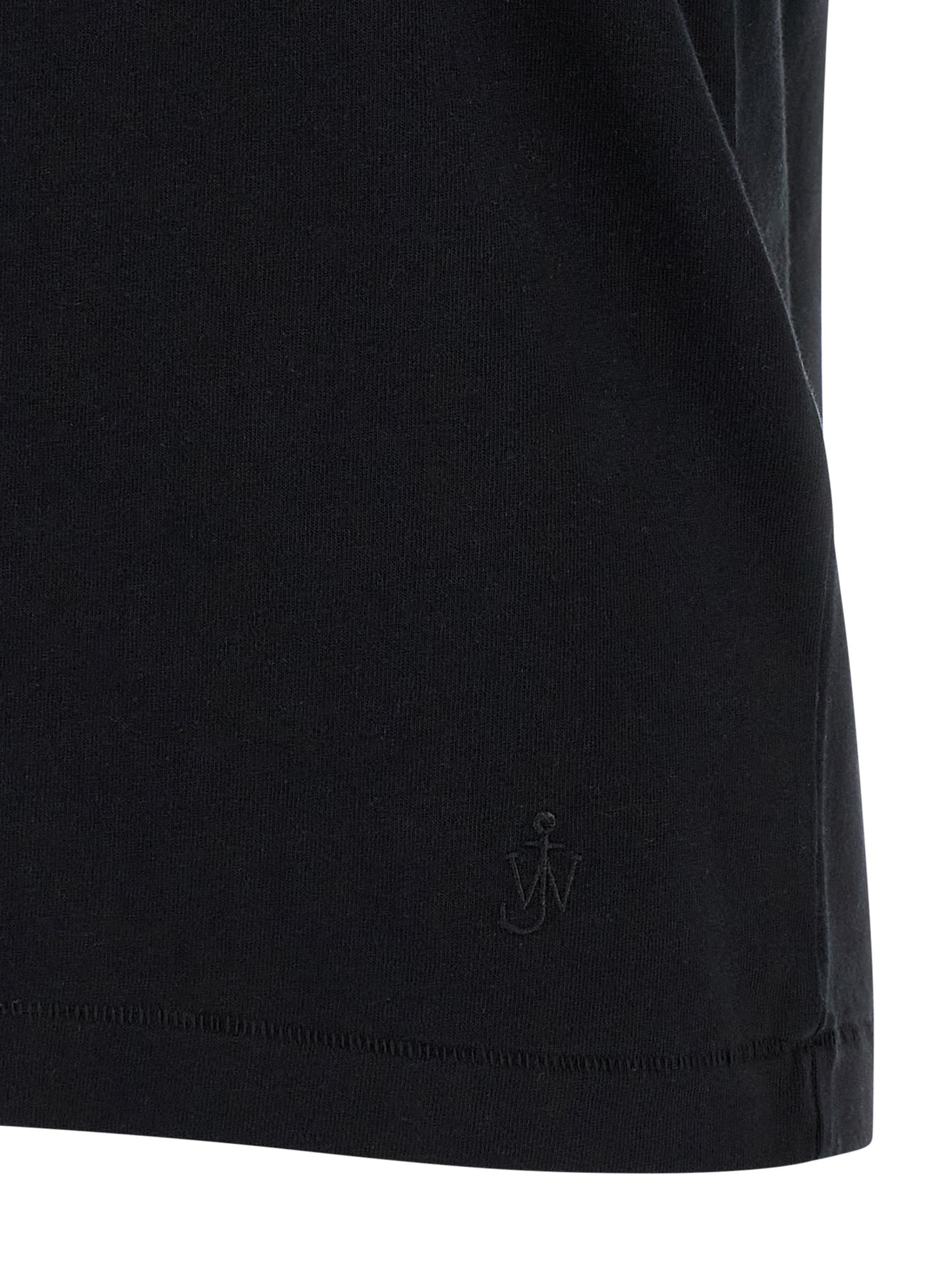 T-Shirt by J.W.Anderson for women in cotton black showcases a unassuming silhouette, artfully detailed with a refined and unassuming for a sophisticated, contemporary look.