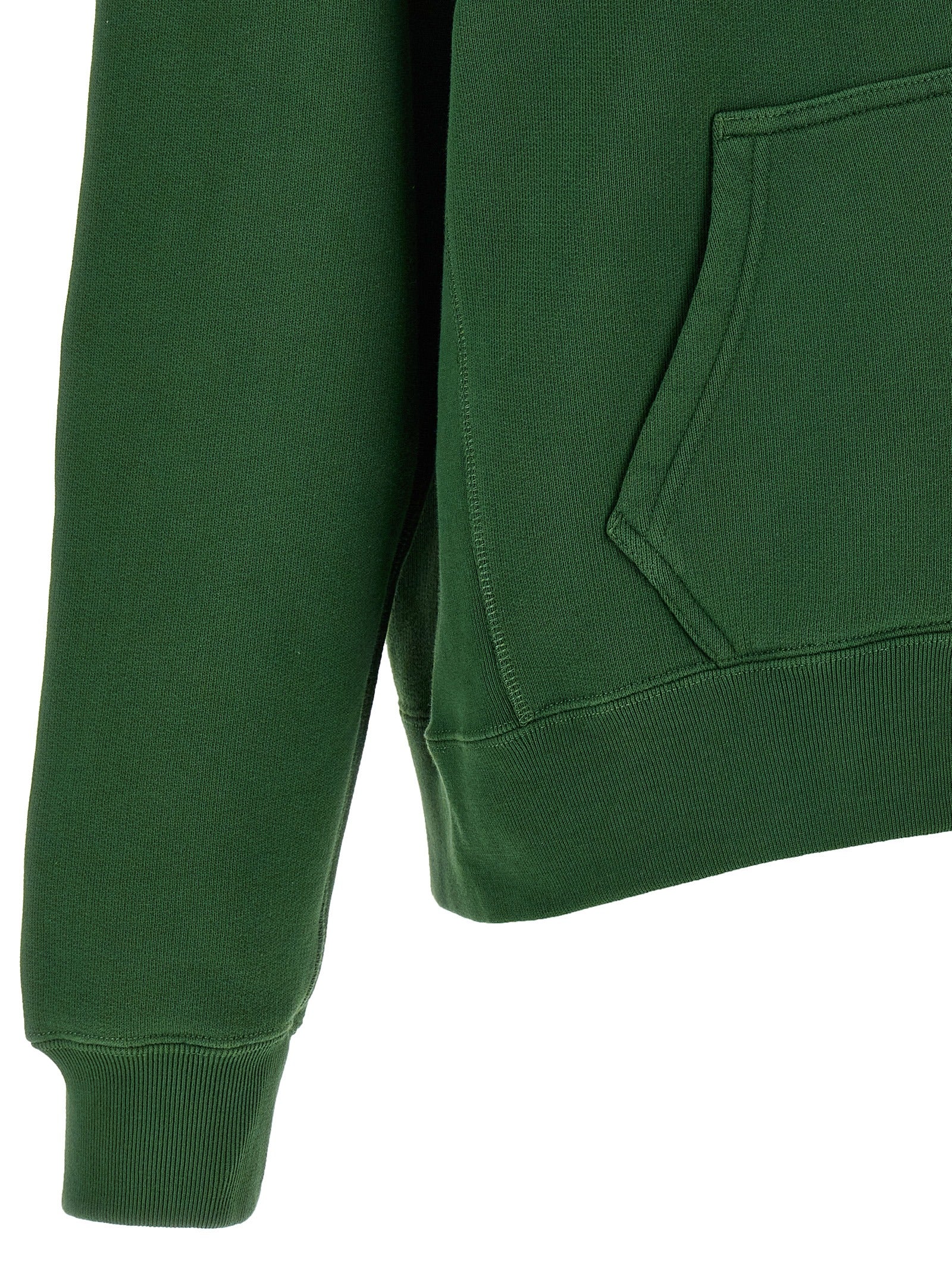 Sweatshirt Hoodie by J.W.Anderson for women in cotton bicolour, green & print showcases a city-ready silhouette, artfully detailed with a signature and for a city-ready finish.