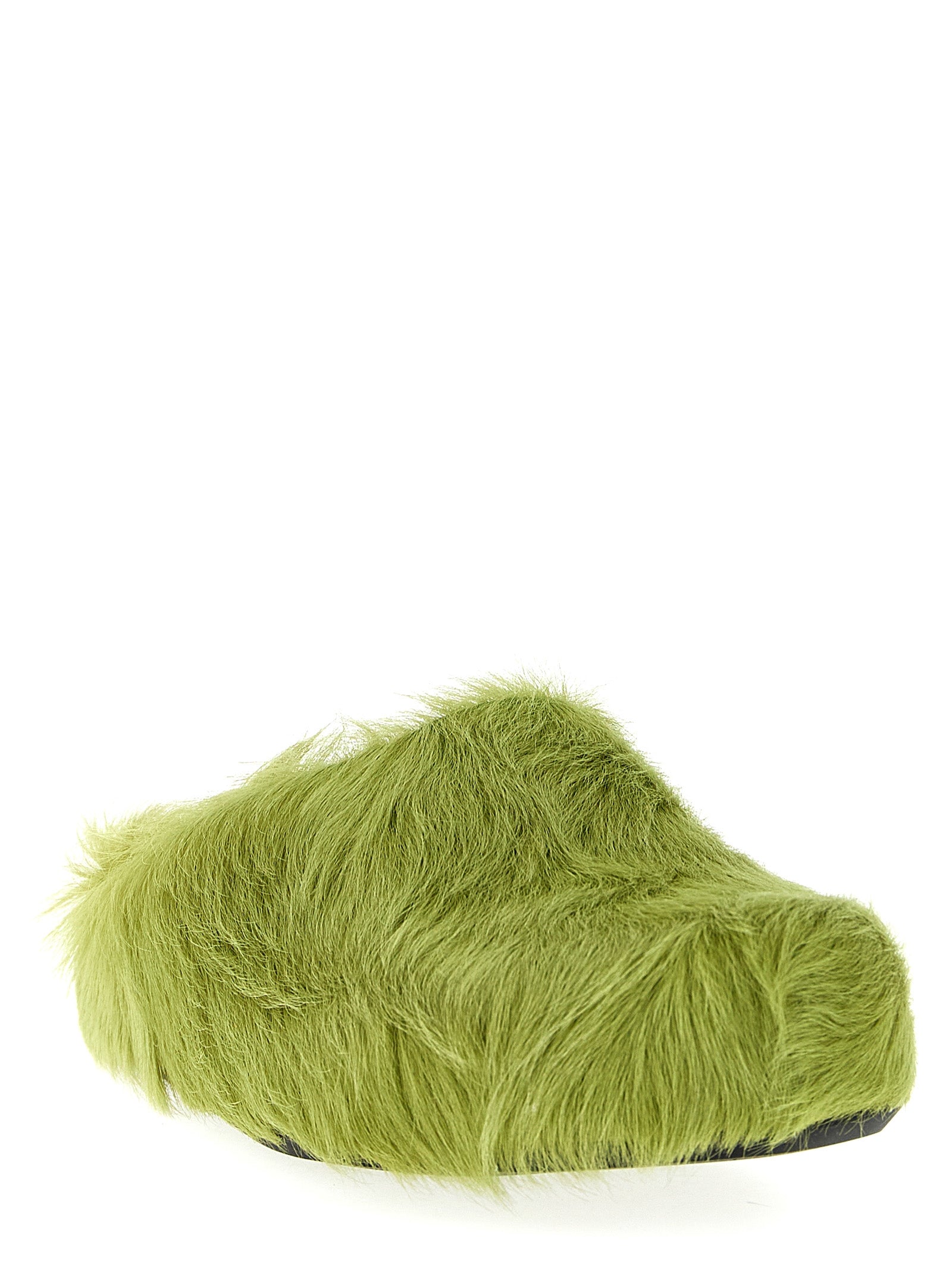 Clogs Flat Shoes by Marni for men in bos taurus calfskin leather bicolour & green presents a effortless chic silhouette, showcasing the Men's Bos Taurus Calfskin Leather Clogs Flat Shoes design with a effortless chic and for a sophisticated look.