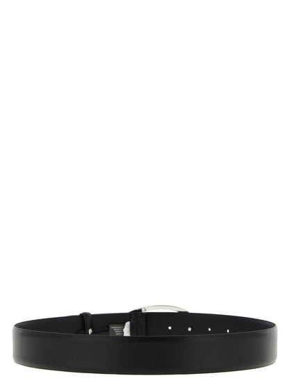 Belt by Diesel for men in polyethylene polyurethane leather black features a bohemian chic silhouette, showcasing the bohemian chic 1 Dr Polyethylene Polyurethane Leather Belt design with a sophisticated bohemian chic finish.