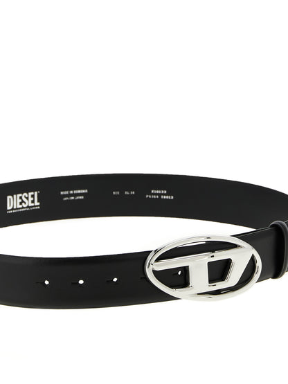 Belt by Diesel for men in polyethylene polyurethane leather black features a artisanal-chic design, artfully capturing the essence of the 1 Dr Polyethylene Polyurethane Leather Belt with a artisanal-chic finish.