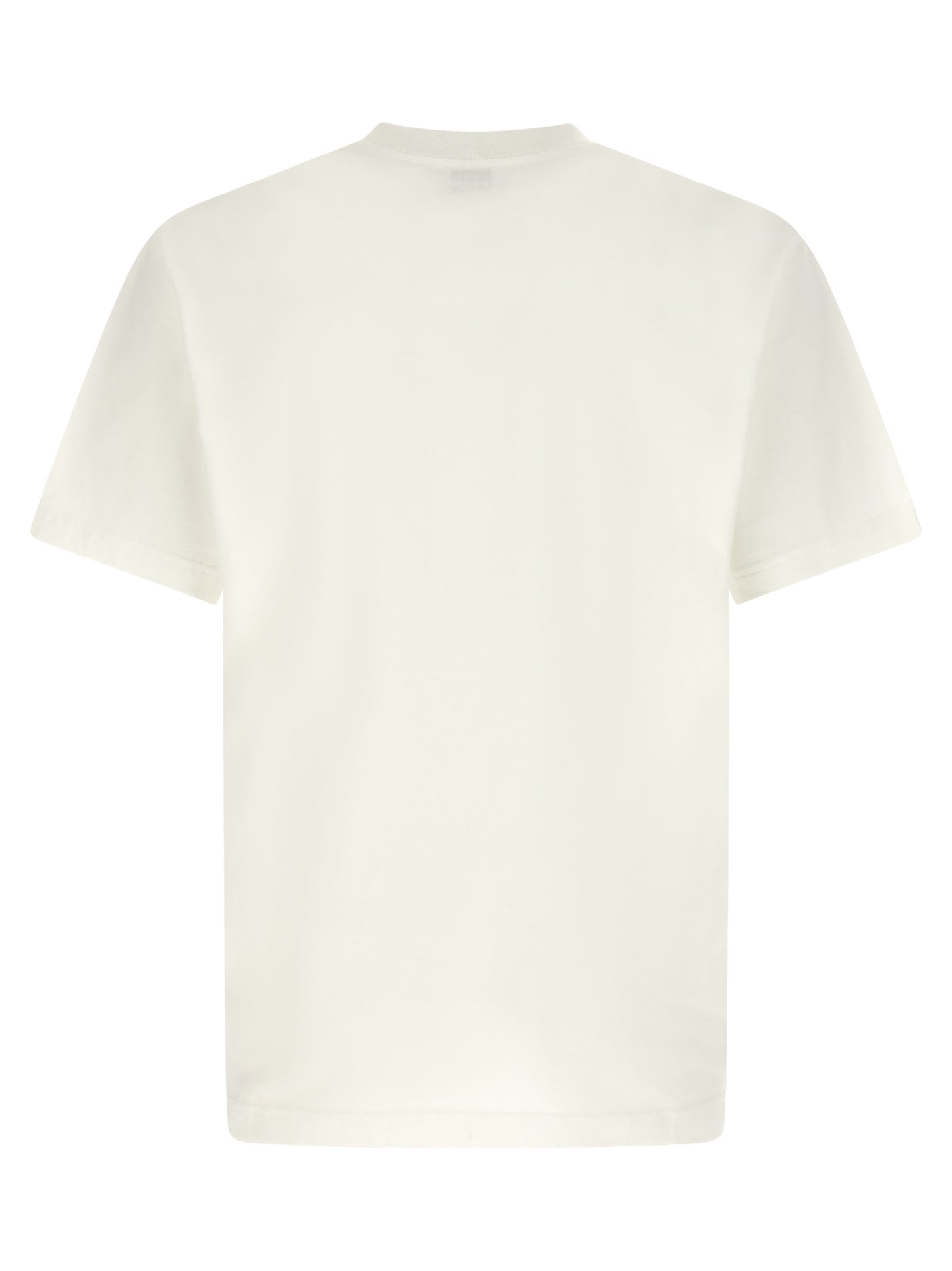 T-Shirt by Kenzo for men in cotton white & print showcases a fashionable silhouette, elegantly detailed with a fashionable and for a sophisticated, high-fashion look.