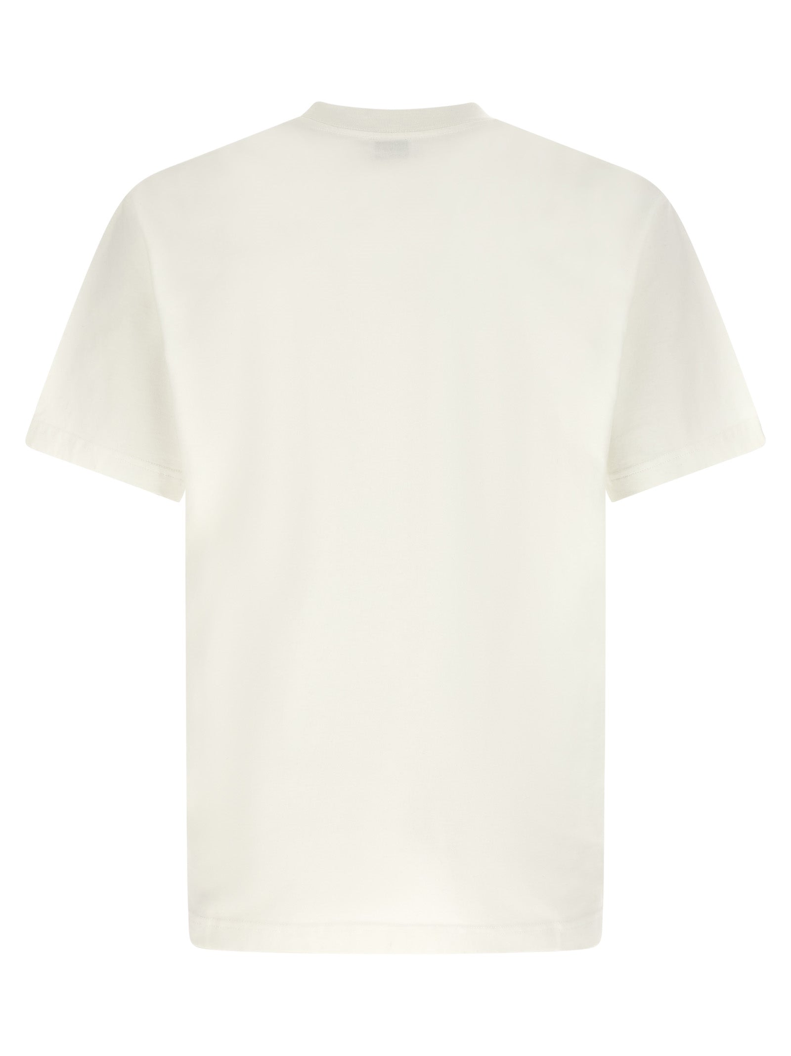 T-Shirt by Kenzo for men in cotton white & print showcases a fashionable silhouette, elegantly detailed with a fashionable and for a sophisticated, high-fashion look.