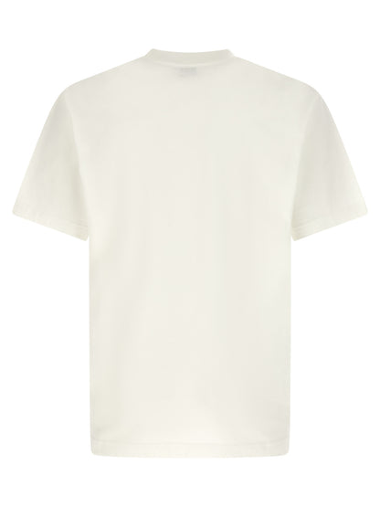 T-Shirt by Kenzo for men in cotton white & print showcases a fashionable silhouette, elegantly detailed with a fashionable and for a sophisticated, high-fashion look.