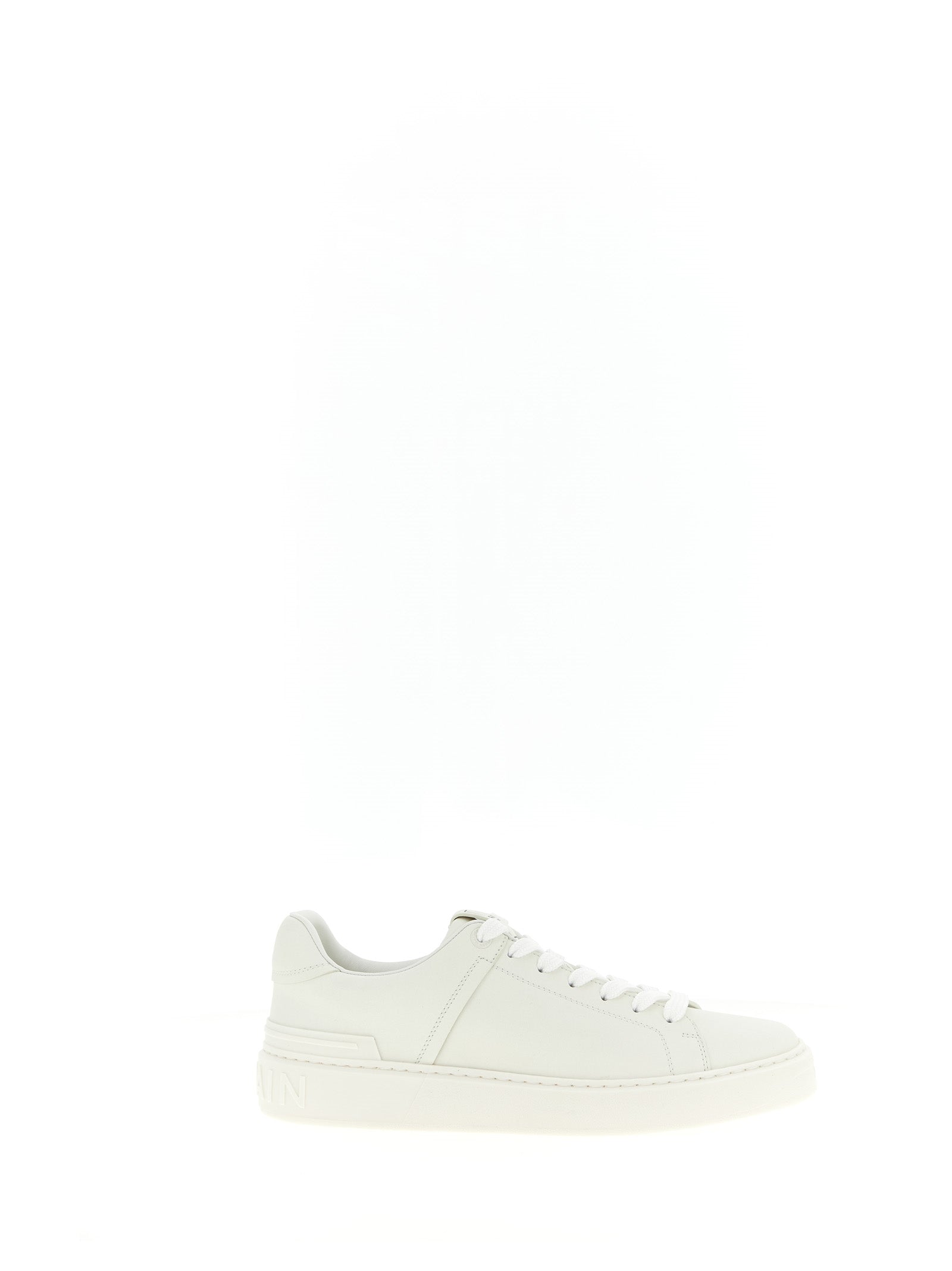 Sneakers by Balmain for men in calfskin leather white & signature presents a impeccable silhouette as Men's Fashion Calfskin Leather Sneakers, expertly defined by a impeccable fashion style for a impeccable, high-fashion look.