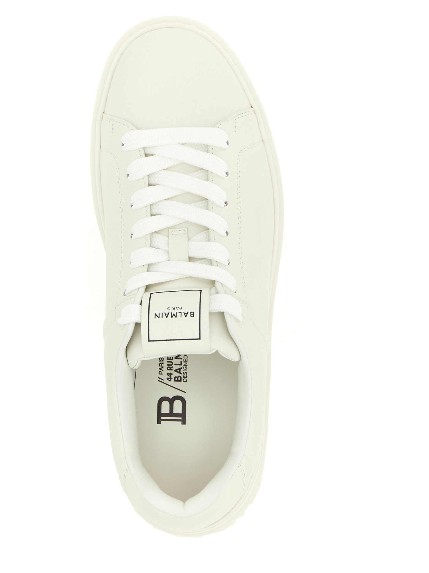 Sneakers by Balmain for men in calfskin leather white & signature features an versatile design from the Men's Fashion Calfskin Leather Sneakers collection, highlighting a versatile fashion style for a premium, high-fashion look.