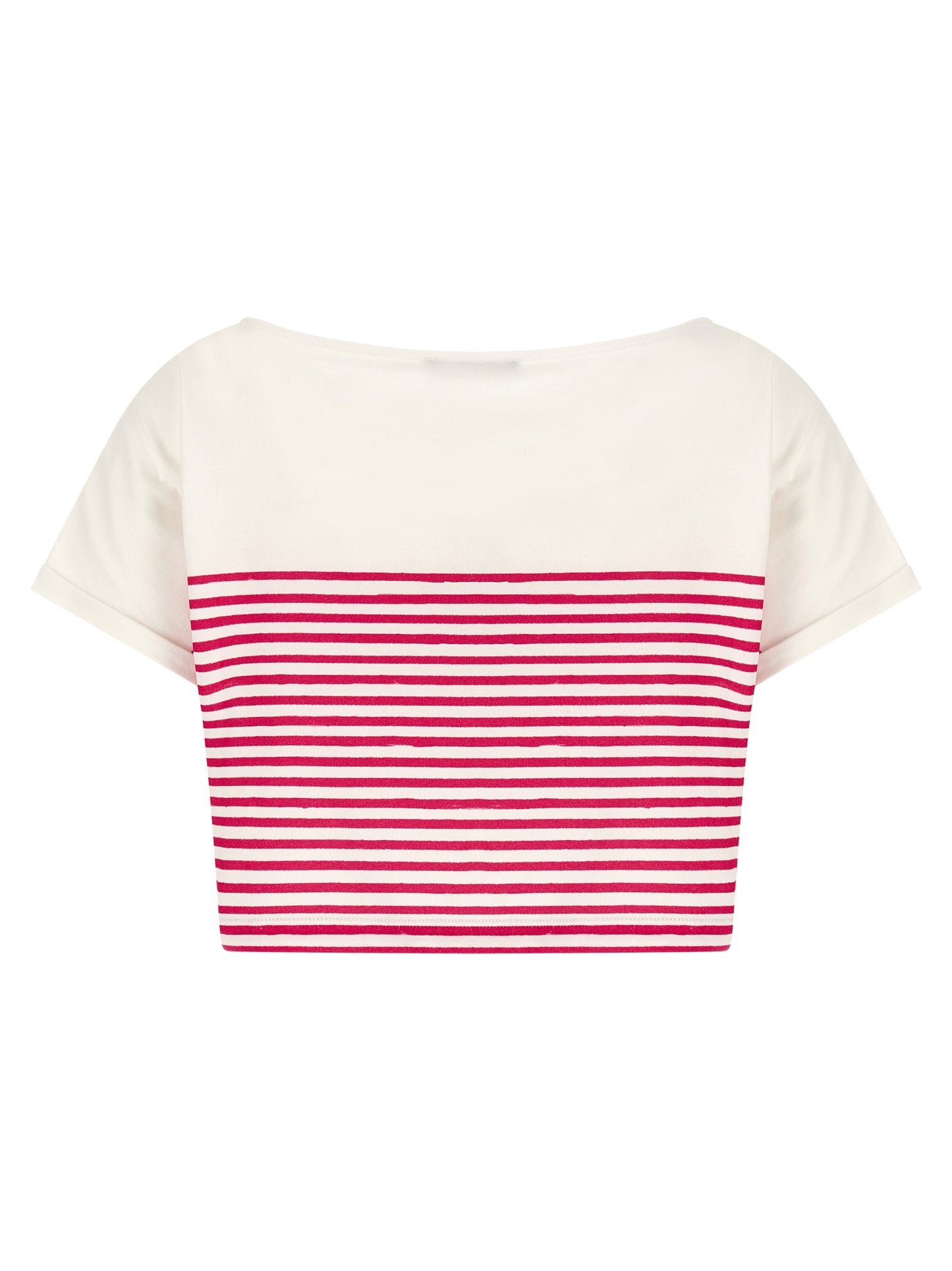 T-Shirt by Balmain for women in cotton fuchsia features a plush silhouette, showcasing a sophisticated boat neckline and for a truly plush finish.