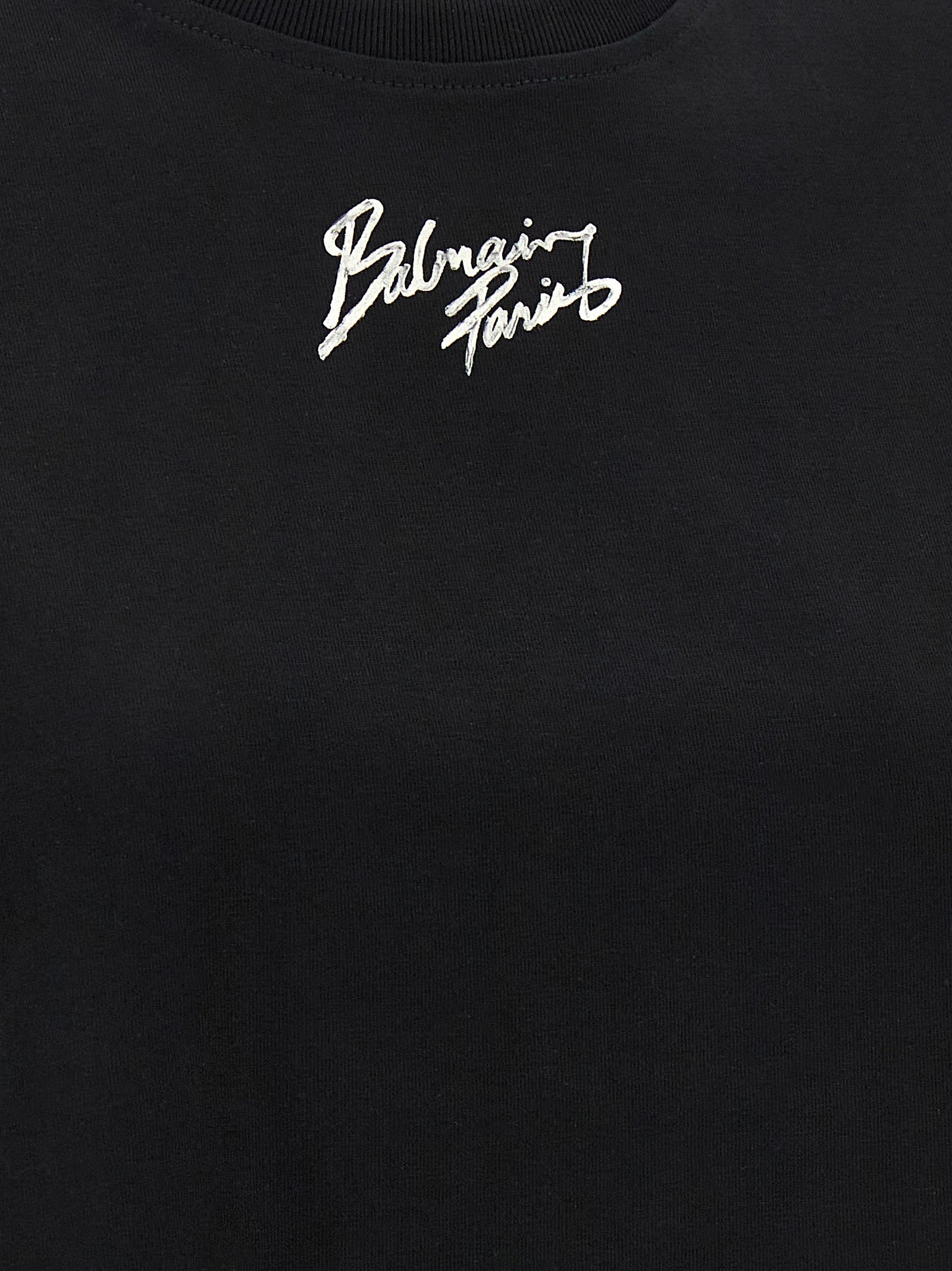 T-Shirt by Balmain for women in cotton black & print features an on trend silhouette, perfectly showcasing a on trend and for an elevated aesthetic.