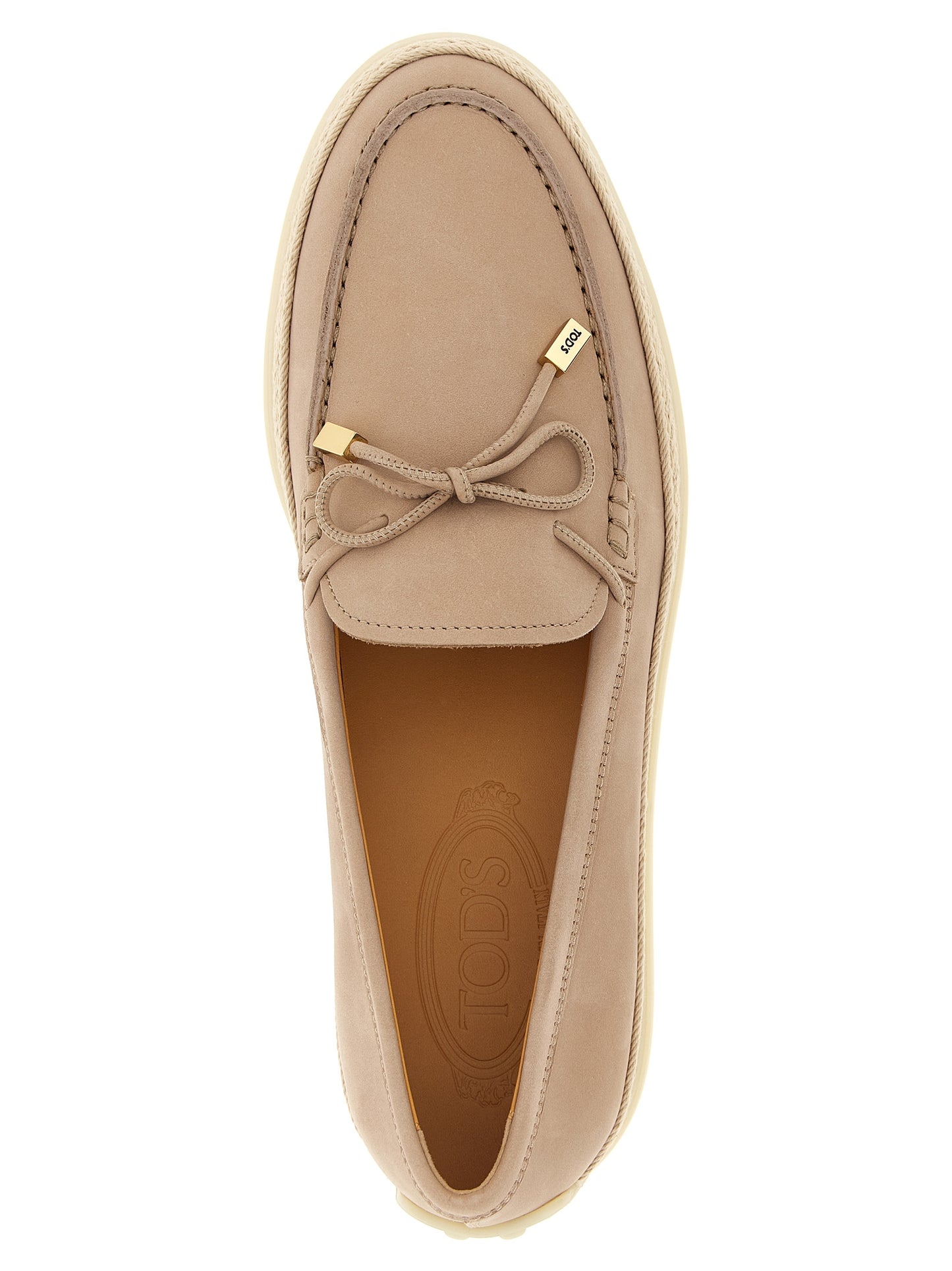Flat Espadrille Espadrilles Loafer Shoes by Tod's for women in raffia & bos taurus suede calfskin leather multicolor & pink features an dynamic silhouette from the Women's Raffia & Bos Taurus Suede Calfskin Leather Flat Espadrille Espadrilles Loafer Shoes collection, defined by a dynamic and flat for a dynamic look.