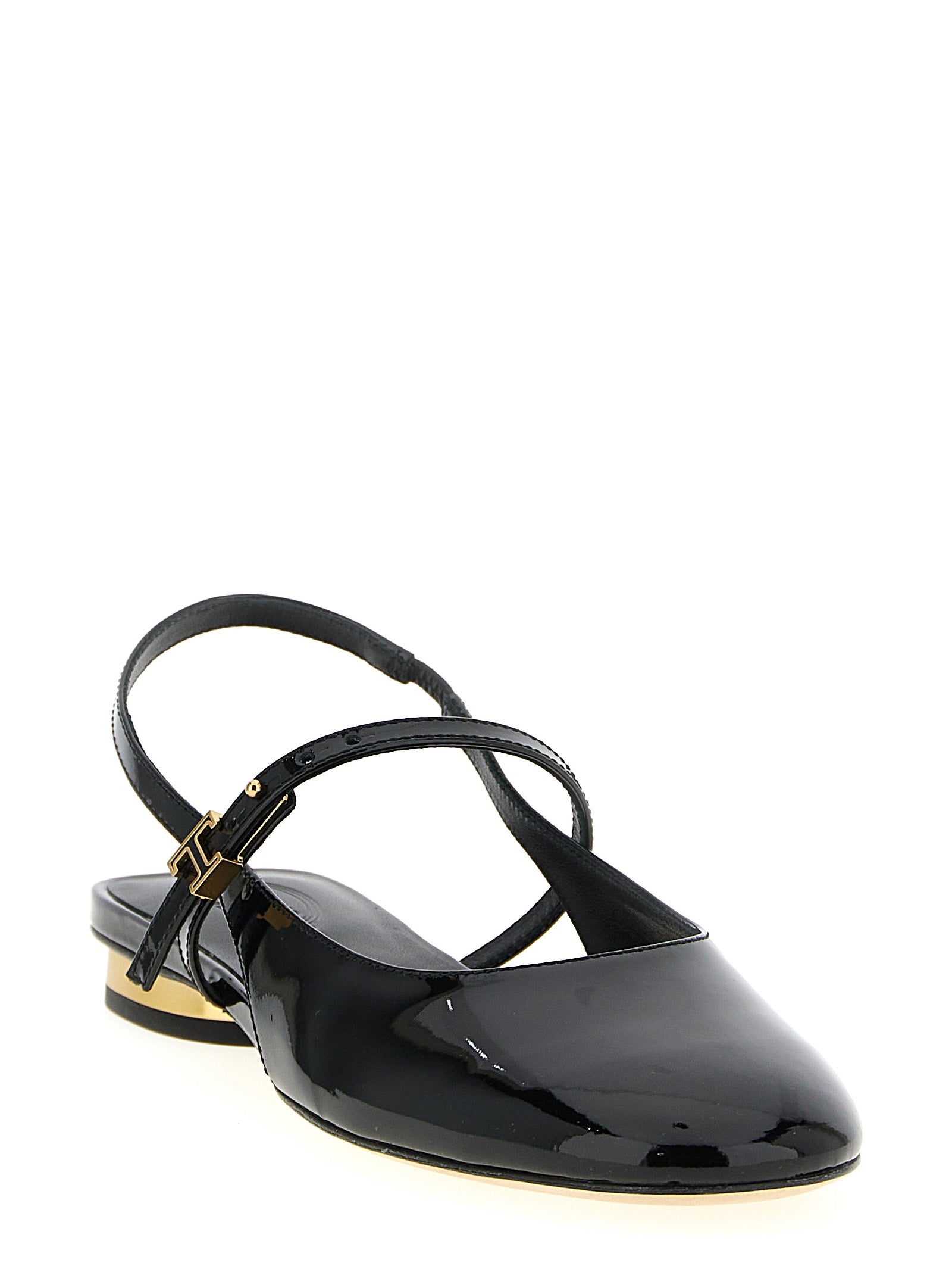 Ballet Mary-Jane Flat Shoes by Tod's for women in patent calfskin leather black features an statuesque silhouette from the Women's Patent Calfskin Leather Ballet Mary-Jane Flat Shoes collection, showcasing a and a statuesque for a statuesque look.