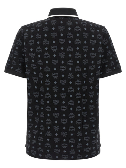 This Polo Shirt by MCM for men in cotton black & jacquard presents a flawless silhouette, showcasing flawless detailing and a refined asymmetric neckline for a truly flawless aesthetic.