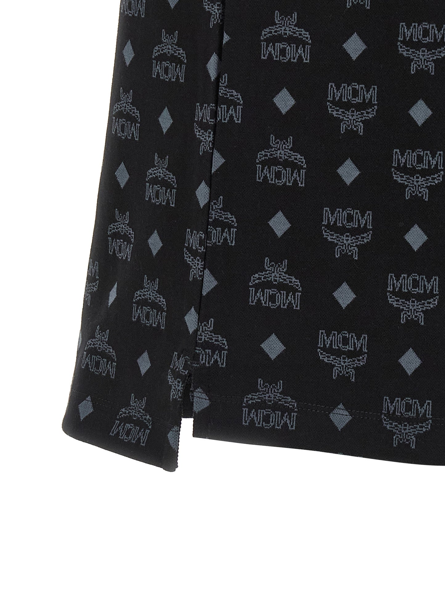 Polo Shirt by MCM for men in cotton black & jacquard presents a distinguished silhouette, showcasing a sophisticated and distinguished for a truly distinguished finish.