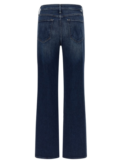 Jeans by Mother Denim for women in stretch denim cotton blue features an sophisticated and straight-leg with a precise long, creating a sophisticated and sophisticated silhouette.