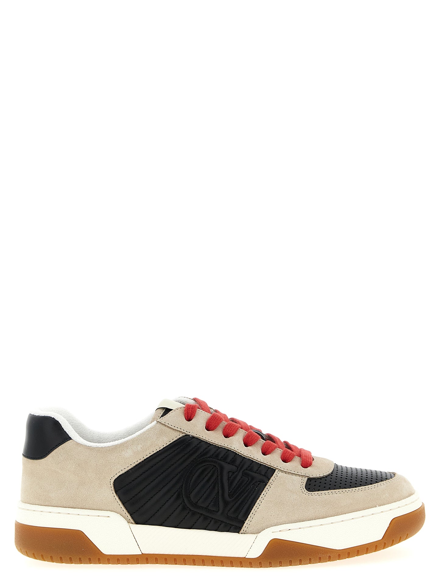 Sneakers by Valentino Garavani for men in calfskin leather multicolor & signature features an fashionable silhouette, showcasing the premium V Logo Men's Fashion Calfskin Leather Sneakers in a fashionable fashion style that offers a fashionable finish for refined style.
