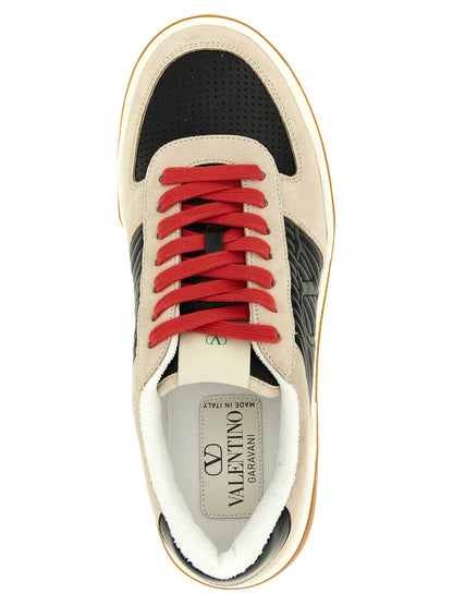 Sneakers by Valentino Garavani for men in calfskin leather multicolor & signature features an versatile design from the V Logo Men's Fashion Calfskin Leather Sneakers collection, highlighting a versatile fashion style for a premium, high-fashion look.
