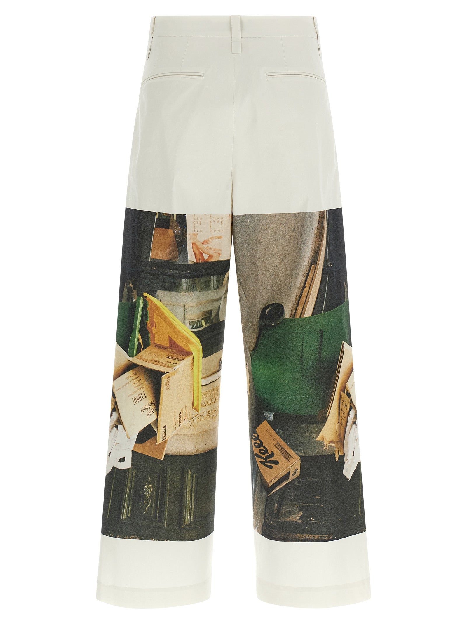 Casual Pants by Issey Miyake for women in polyamide polyurethane & cotton white & print features a refined silhouette with a refined wide, defined by a and a refined long for a refined finish.
