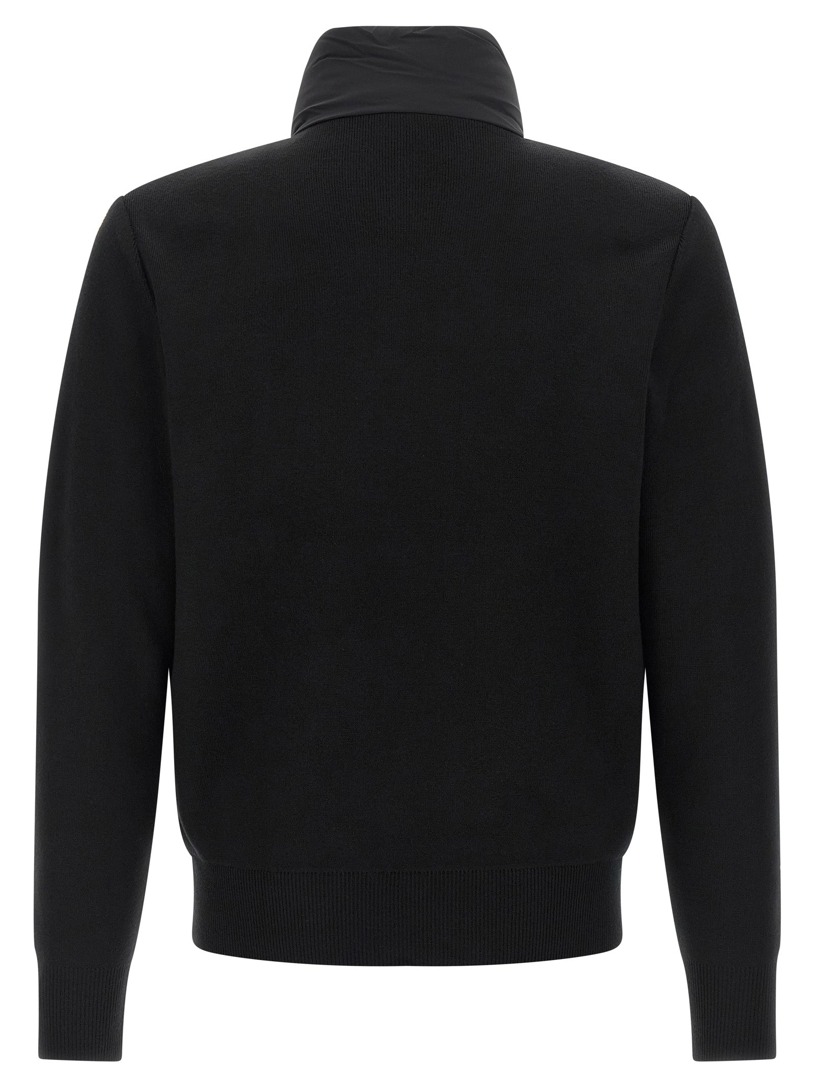 Cardigan by Mackage for men in nylon & wool blue features an impeccable silhouette, showcasing a sophisticated high-neck neckline and detail for a truly impeccable finish.