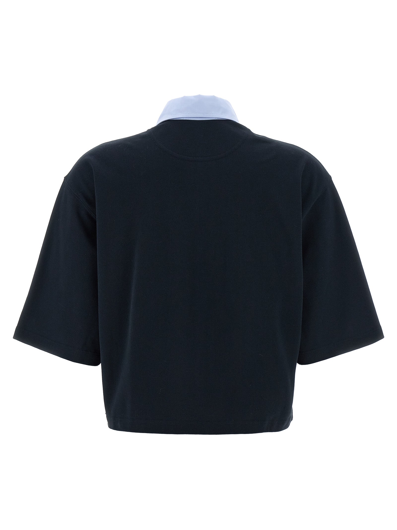 Polo Shirt by Stella McCartney for women in cotton polyester blue features a eye catching silhouette, showcasing a refined and for a eye catching finish.